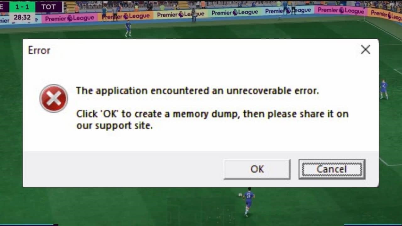 FIFA 23 Unrecoverable Error how to fix it?  