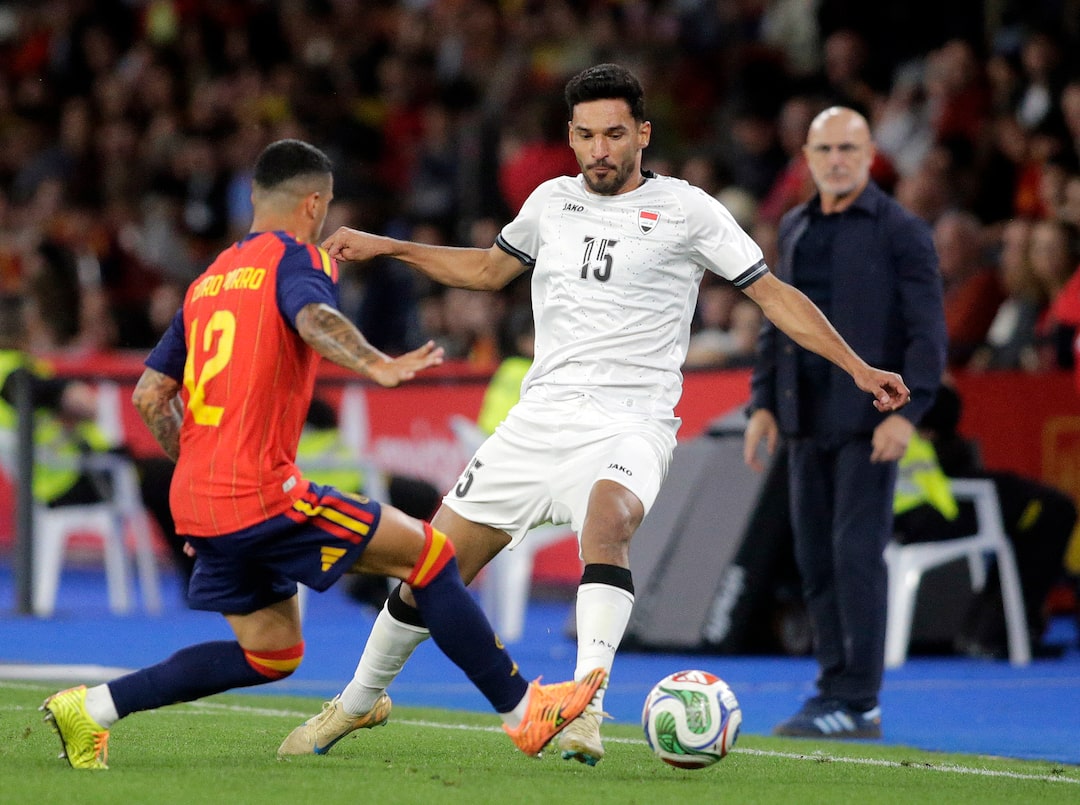 Iraq vs Spain goals